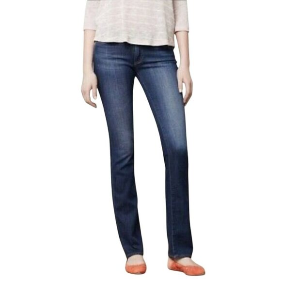 AG Adriano Goldschmied Ballad Slim Bootcut Jeans 26R Womens Dark Wash Denim - Picture 15 of 15